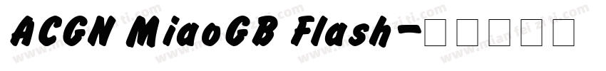 ACGN MiaoGB Flash字体转换